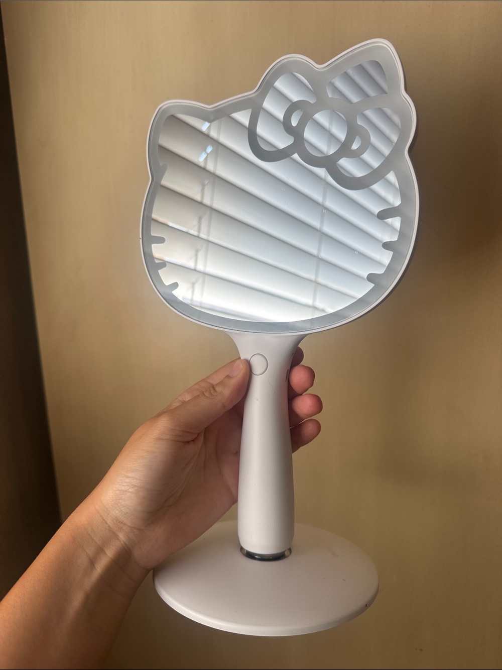 Impressions White Hello Kitty Hand Mirror